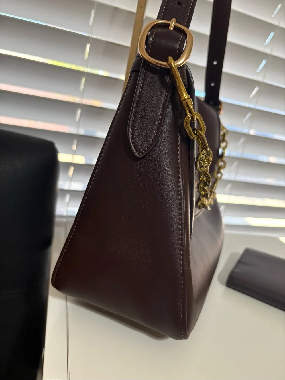 🤎✨Coach Large Etta Flap Bag In Espresso with Matching Wallet✨🤎
